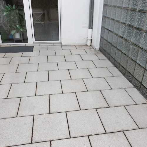 Terrasse nach Reinigung